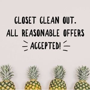 Cleaning out my closet!